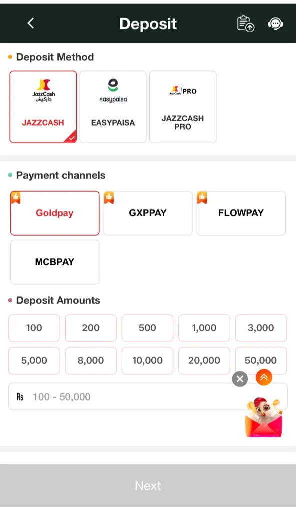 How to Deposit Money in PKROne Game
